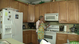 Models: Bridgett Lee & Daniel Plump Step-nana Takes Care of Horny Step-grandson Fresh Out of Boot Camp