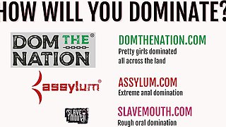 Pretty redhead bound hard and led for anal sex