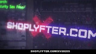 Shoplyfter - small spinner (Kylie Martin) tied to a tabouret for stealing