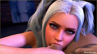 3D Porn cute busty babe POV Handjob teaser