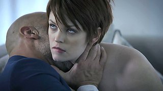 Redhead hottie Bree Daniels enjoys intense sex with her partner.