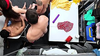 Pixie Smalls - Four Big Cocks For One Little Thief