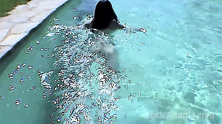 Brunette Teen Fucks Her Wet Pussy with a Vibrator on the Beach