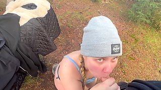 Adventurous couple enjoys wild outdoor sex escapade during hike on MyDirtyHobby