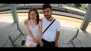 Vip4k. sexy gastarbeiter fellating for currency