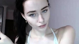 Hottest brunette solo webcam masturbation 2