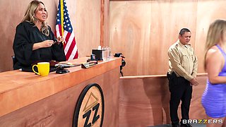 Sexcourt A Case Of Tit For Spat: Anal Threesome with Mick Blue, Natalia Starr, Chantal Danielle part 2