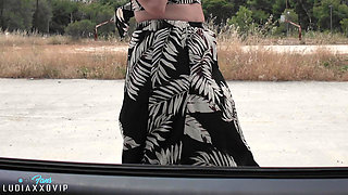 Teen Hitchhiker Asks for Help! She Gets Seduced Into Pussy Rubbing Orgasm!