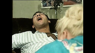 Hot Blonde Nympho Marina Takes Anal and Blowjob from Rocco Siffredi - Vintage Foursome Doggy Style