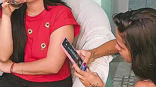 Risky Sex with Wife's Friend Caught in the Act