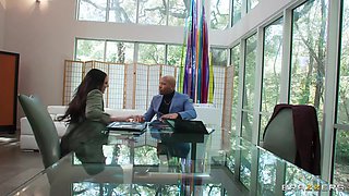 Ricky Johnson And Angela White - Wants To Taste Her Business Partners Big Black Cock