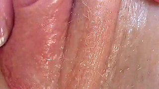 Oiling My Pussy Closeup