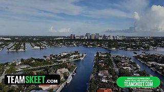 My step sisters look like students, but can they bang like one?