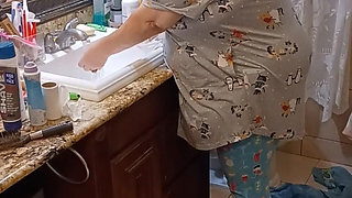 Washing My White Granny Panties for Client!