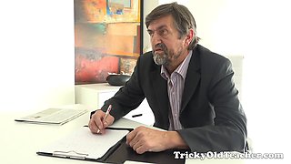 Cunning misa tempts her tricky aged teacher for finer grades in university