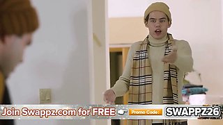 Stuck-up stepmoms use skin-to-skin method to cure their sick stepsons with a hardcore holiday threesome