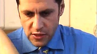 Older british guy anals blonde in threesome