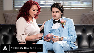 MODERN-DAY SINS - Caring Redhead MILF Kiki D'Aire Consoles Prom-Ditched Boy With Her Wet Pussy