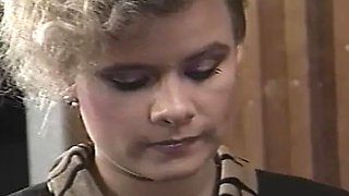 Lesbian Boss Fingers Her Classy Office Secretary in Hot Office Session