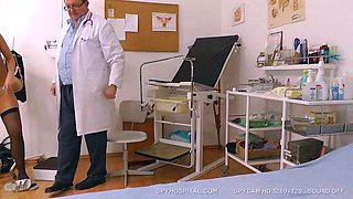 Chubby busty blond babe Jennifer inside uniform