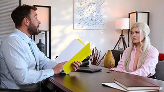 Blonde Laura Crystal with big boobs