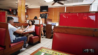 Eden West's Waitress Fantasy Turns Into Bliss