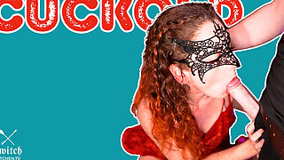 Hotwife Cuckolds Husband and Bull Cums on Cuck Fyff Friendly Fire Cum as Lube