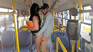 College student gets ravished on the bus!
