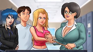 College girl with a sexy voice gets down to business