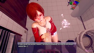 3D Redhead MILF Licks Daughters Boyfriends Big Fat Cock