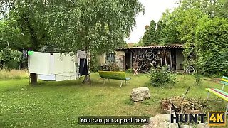 POV Sex with Hot Brunette Gypsy - Family Catches Us Fucking Outside HD