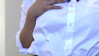 Japanese Student Knows How to Wet Her Panties