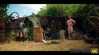 Mature4k. public porno in the czech village