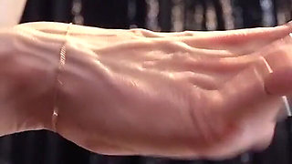 Rebecca Diamante Shows Her Hands' Veins in Topless