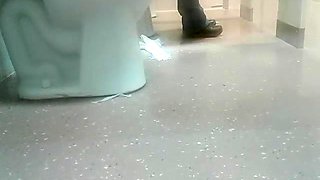 Woman has diarrhea in public restroom