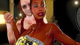 Coco Love Ebony Slut Fuck With An Old Hugly Man And His Friends