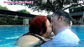 Nurse Vicki and Handsome Harry Are Having Fun Kissing in the Pool!