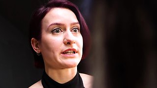 Dominatrix Miss Flora controls tattooed Anuskatzz