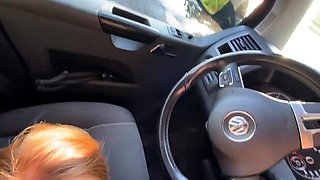 Czech amateur blowjob and fucking POV in public