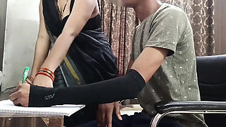Desi Teacher Loses Control in Hardcore Home Lesson with Student