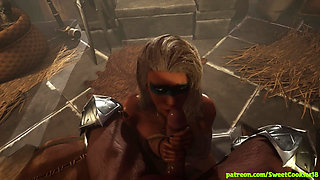 Viking Fucking a Busty Bombshell Hard
