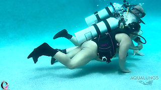 Big Tits Latina Teacher Fucks Student Underwater in Pool Sex