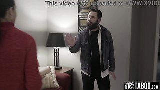 Luxurious smallish COUGAR expels her stalker by letting him fuck