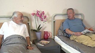 Grandpa is going to get so horny after taking a pill