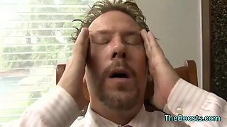 Co-workers Have Some Fun Together: Blowjob, Anal  Brunette Porn