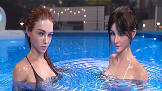 First night of 3D animated cartoon anime action