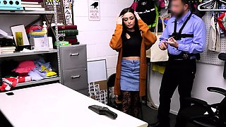 Latina teen thief has to fuck a big dick