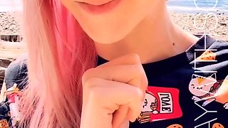 Great Big Boobs On Masturbating Redhead