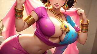 Indian Bhabhi Fucked Hard Doggystyle at Night - Desi Sister in Law Silent Sex Animation