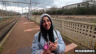 I Fuck My Chilean Friends Good Ass In A Public Train And At Her Place After Seeing Each Other Again